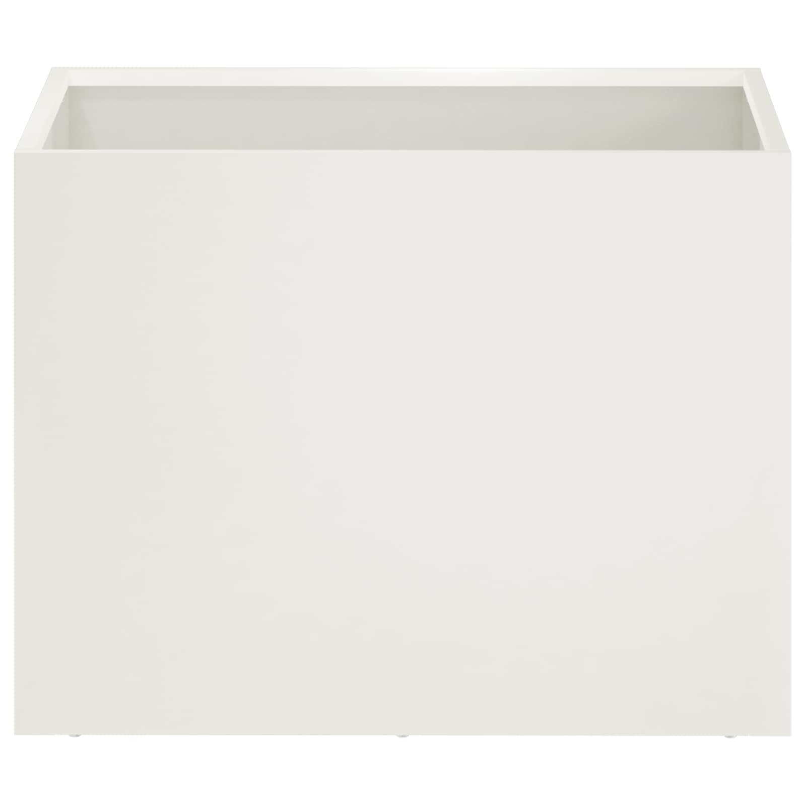 Vaso da giardino 2 pz Bianco 40 x 30 x 30 cm | homemem39