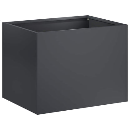 Vaso da giardino Antracite 40 x 30 x 30 cm | homemem39