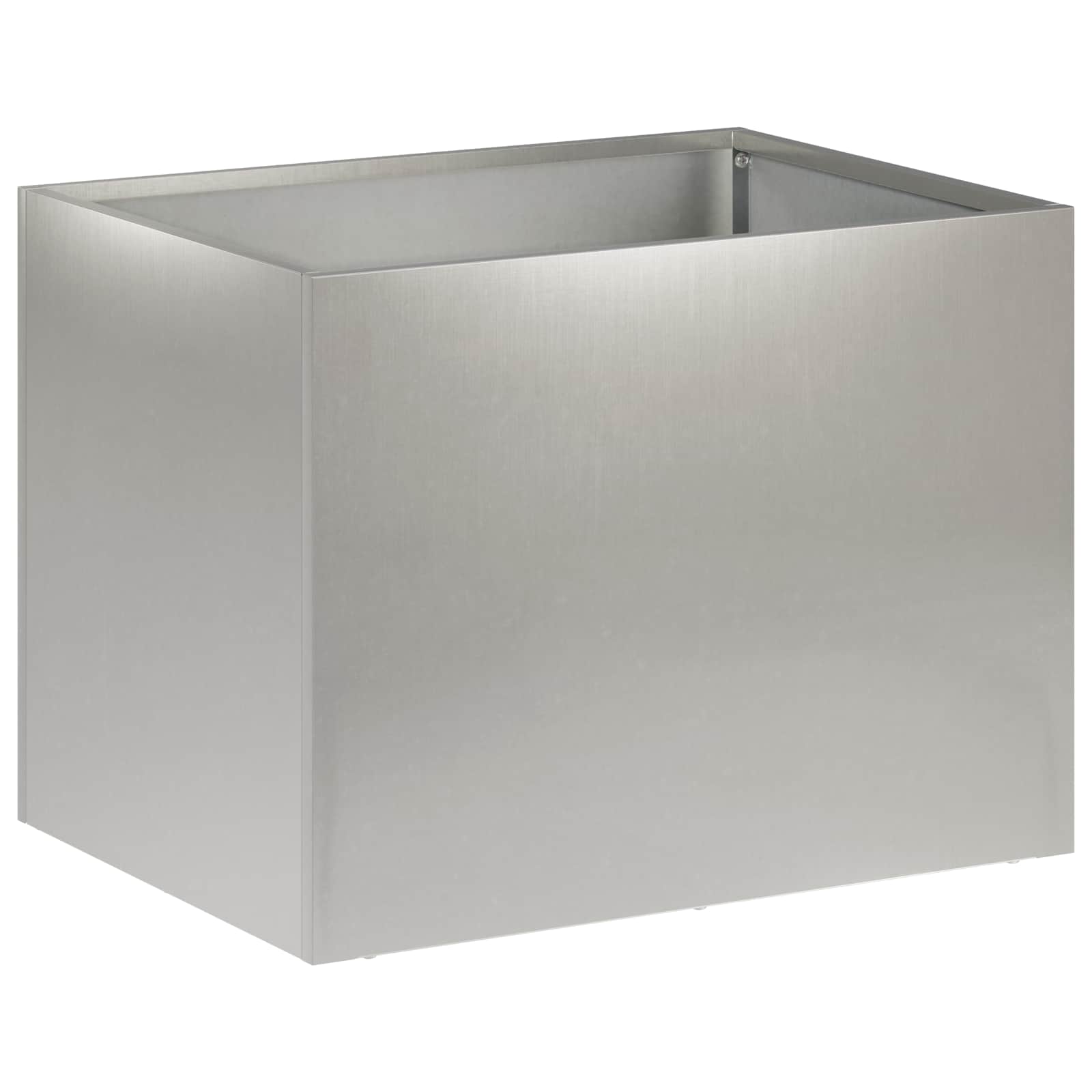 Vaso da giardino Argento 40 x 30 x 30 cm Acciaio Inox | homemem39