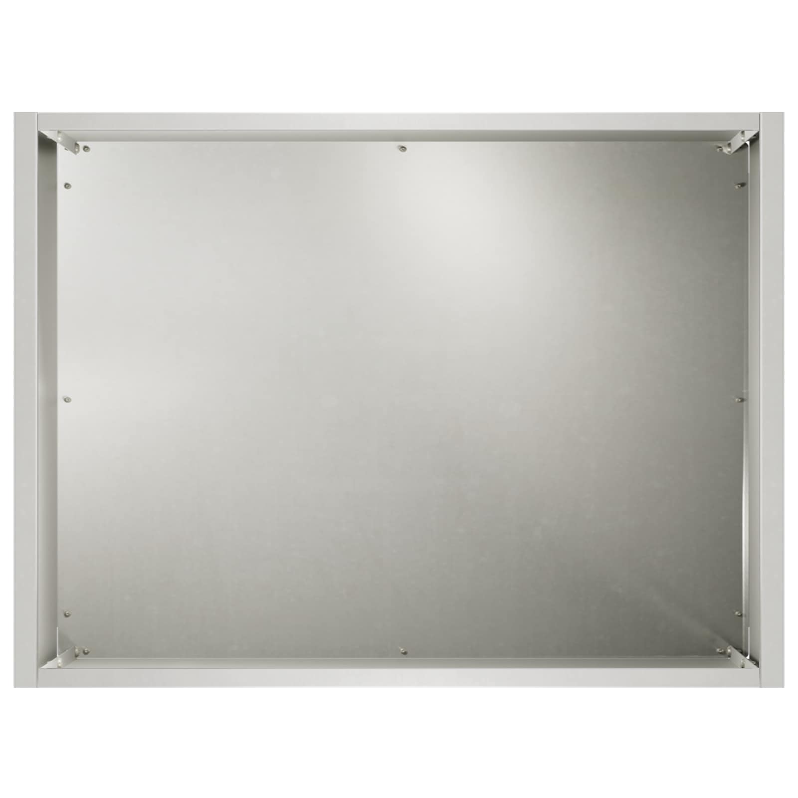 Vaso da giardino Argento 40 x 30 x 30 cm Acciaio Inox | homemem39