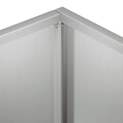 Vaso da giardino Argento 40 x 30 x 30 cm Acciaio zincato | homemem39