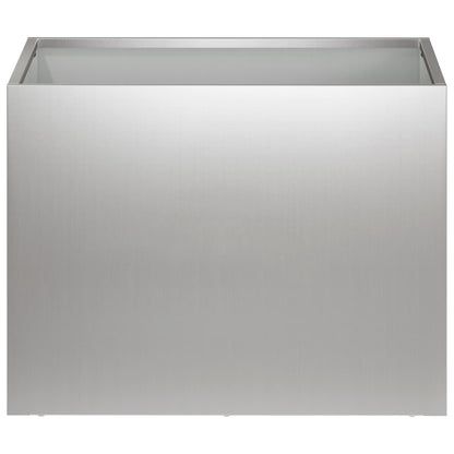 Vaso da giardino Argento 40 x 30 x 30 cm Acciaio zincato