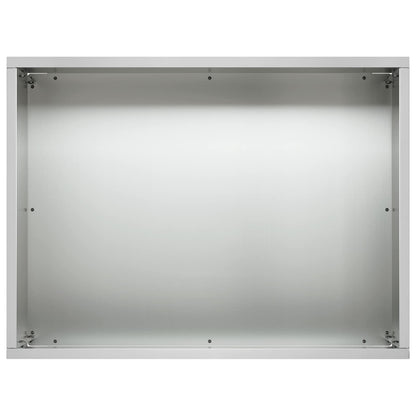 Vaso da giardino Argento 40 x 30 x 30 cm Acciaio zincato | homemem39