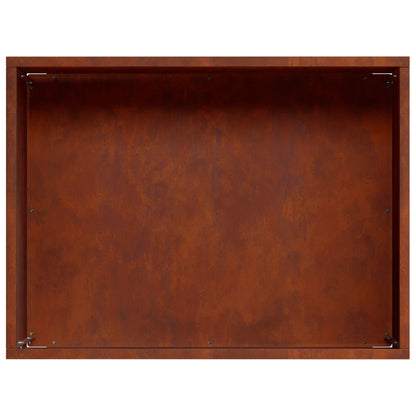 Vaso da giardino Ruggine 40 x 30 x 30 cm Acciaio Corten | homemem39