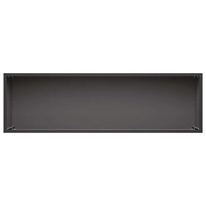 Vaso da giardino 2 pz Nero 80 x 30 x 30 cm | homemem39