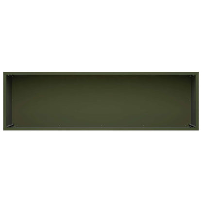 Vaso da giardino 2 pz Verde Oliva 80 x 30 x 30 cm | homemem39