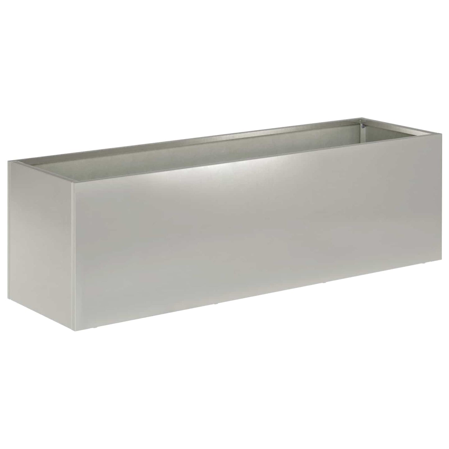 Vaso da giardino Argento 80 x 30 x 30 cm Acciaio Inox | homemem39