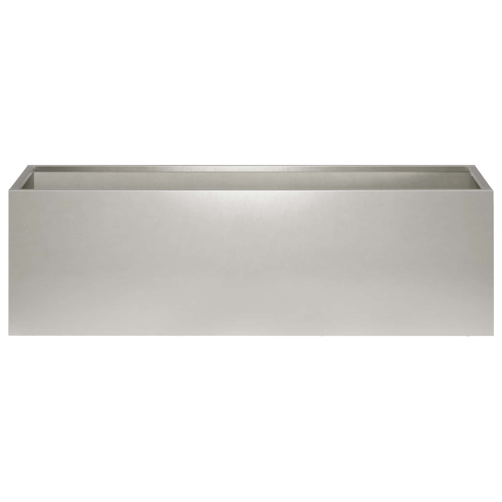 Vaso da giardino Argento 80 x 30 x 30 cm Acciaio Inox | homemem39