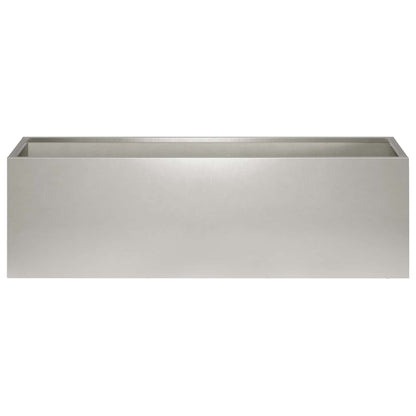 Vaso da giardino Argento 80 x 30 x 30 cm Acciaio Inox | homemem39