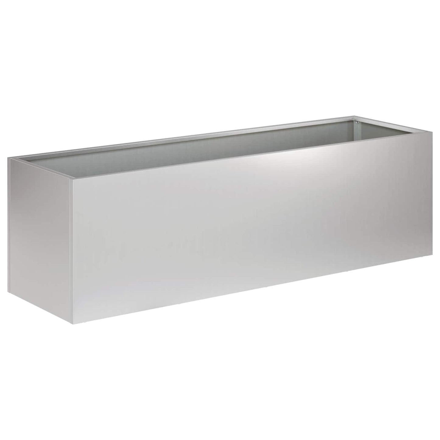 Vaso da giardino Argento 80 x 30 x 30 cm Acciaio zincato | homemem39