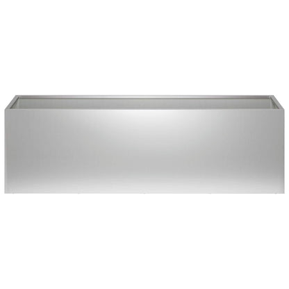 Vaso da giardino Argento 80 x 30 x 30 cm Acciaio zincato | homemem39