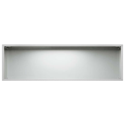 Vaso da giardino Argento 80 x 30 x 30 cm Acciaio zincato | homemem39