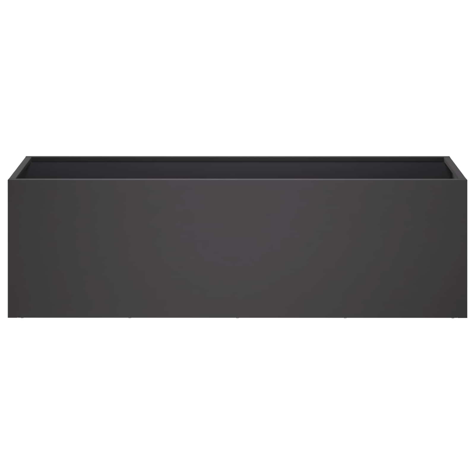 Vaso da giardino Nero 100 x 30 x 30 cm | homemem39