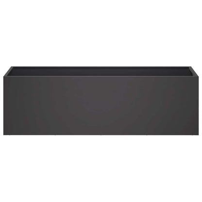 Vaso da giardino Nero 100 x 30 x 30 cm | homemem39