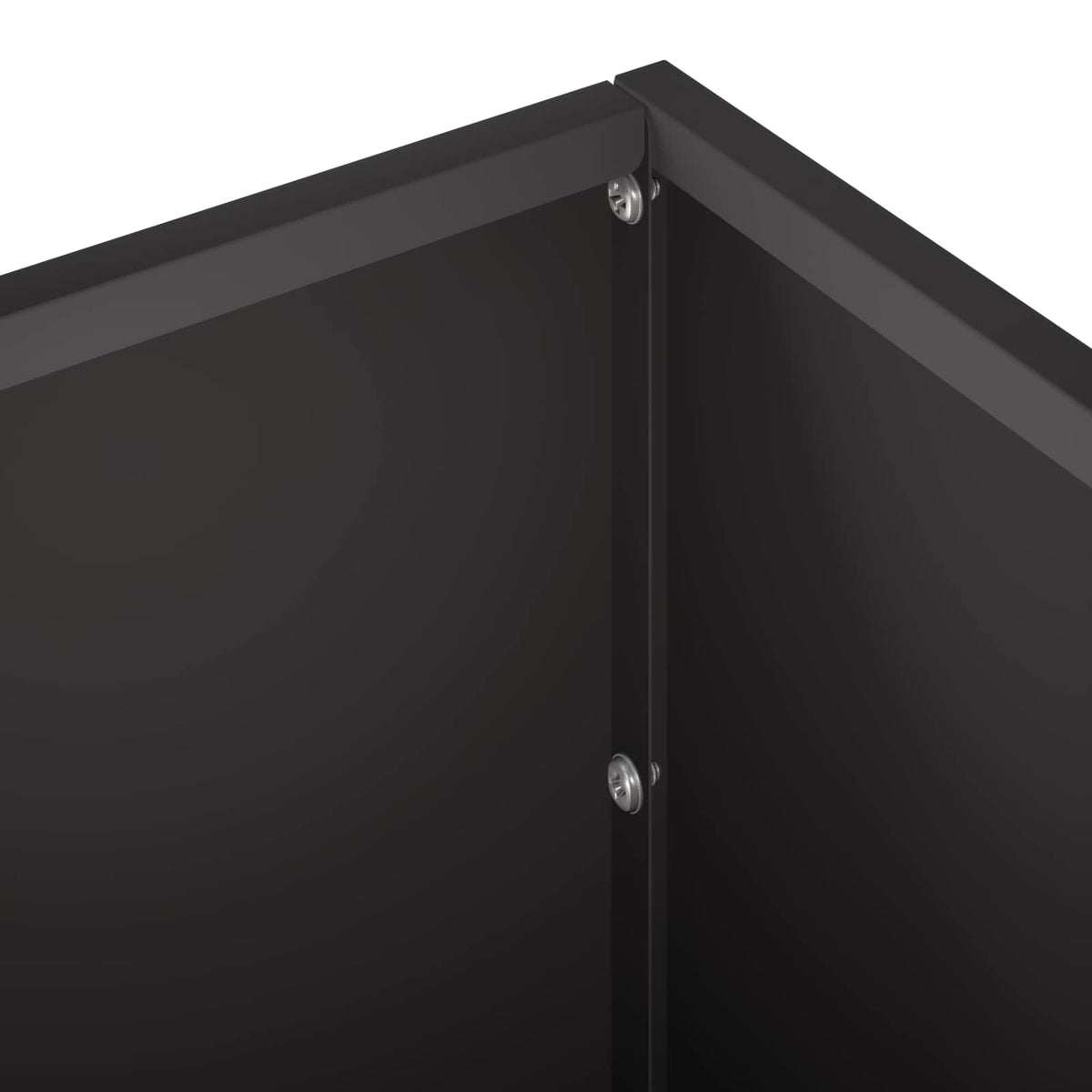 Vaso da giardino 2 pz Nero 100 x 30 x 30 cm | homemem39