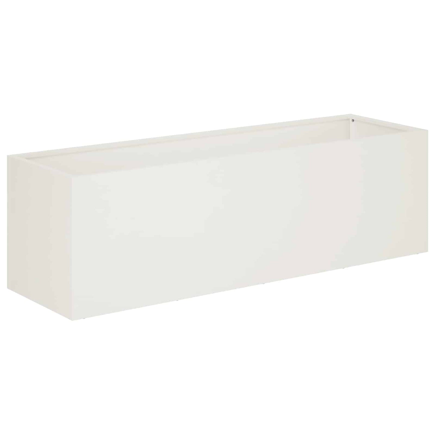 Vaso da giardino 2 pz Bianco 100 x 30 x 30 cm | homemem39