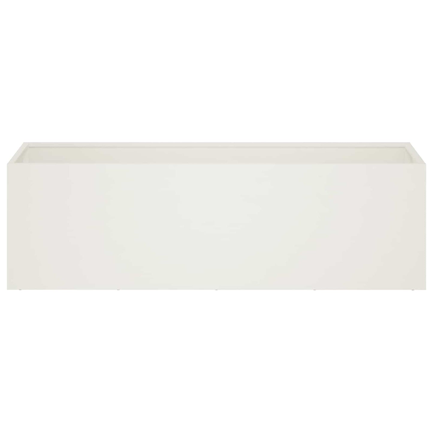 Vaso da giardino 2 pz Bianco 100 x 30 x 30 cm | homemem39