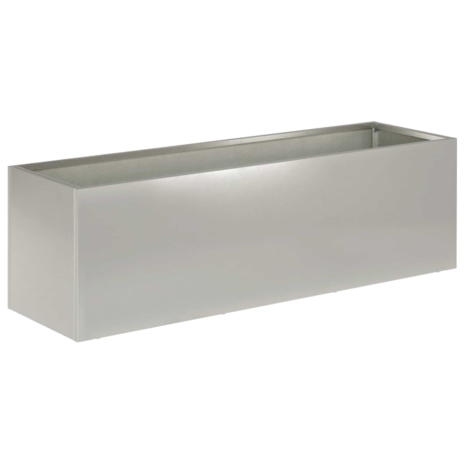 Vaso da giardino Argento 100 x 30 x 30 cm Acciaio Inox | homemem39