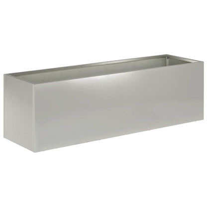 Vaso da giardino Argento 100 x 30 x 30 cm Acciaio Inox | homemem39