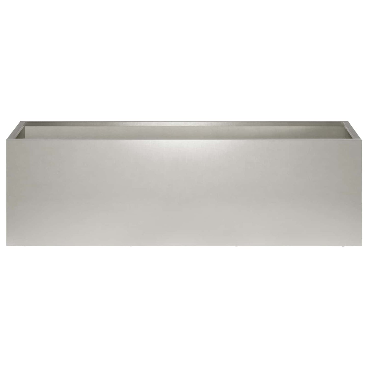Vaso da giardino Argento 100 x 30 x 30 cm Acciaio Inox | homemem39