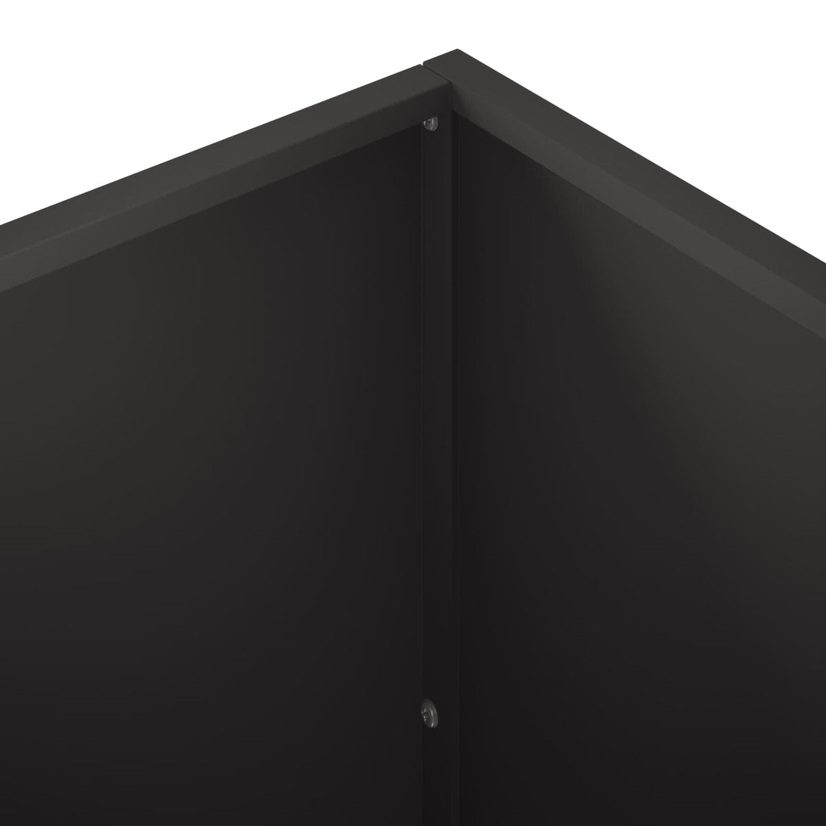 Vaso da giardino Nero 80 x 40 x 40 cm Acciaio laminato a freddo | homemem39