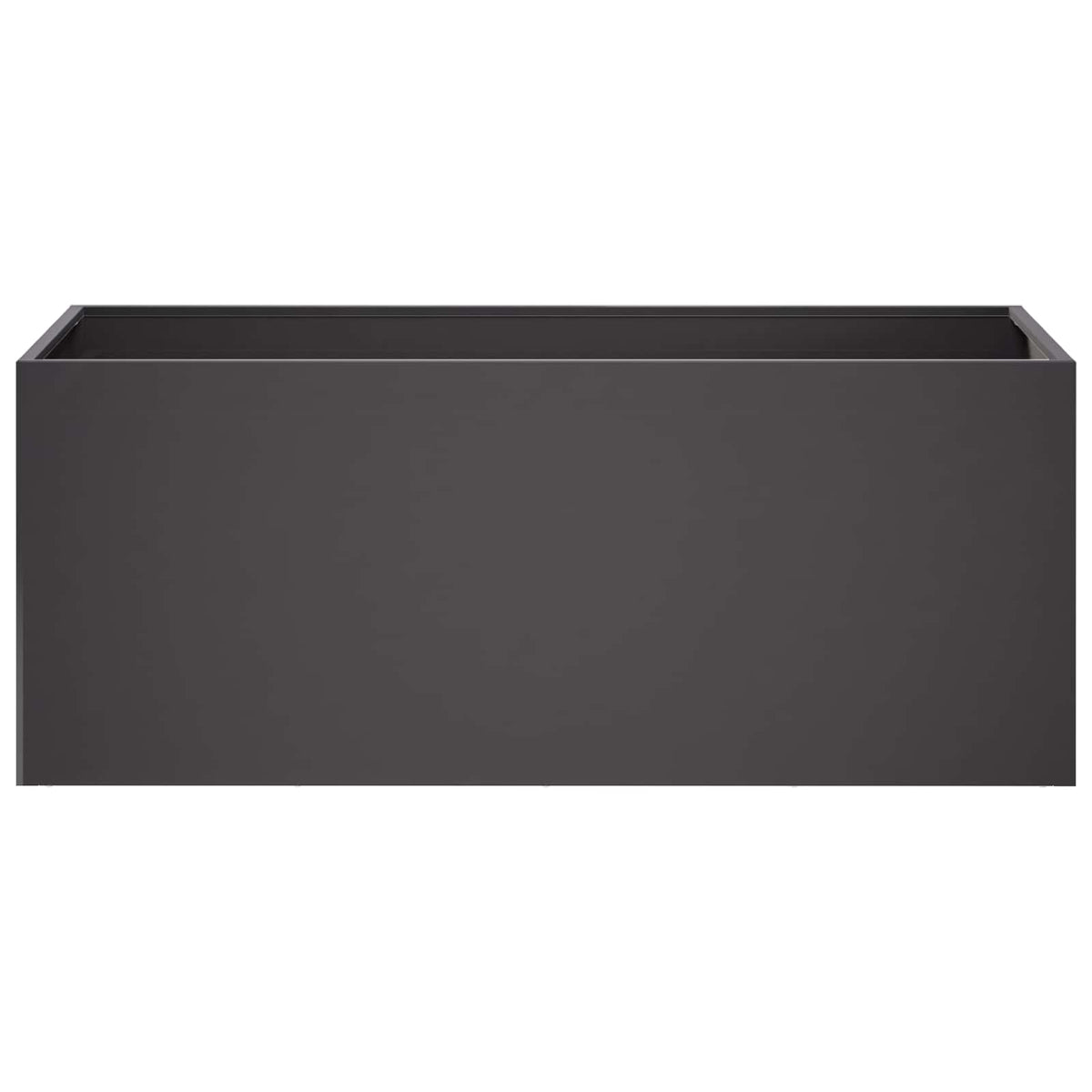 Vaso da giardino Nero 80 x 40 x 40 cm Acciaio laminato a freddo | homemem39