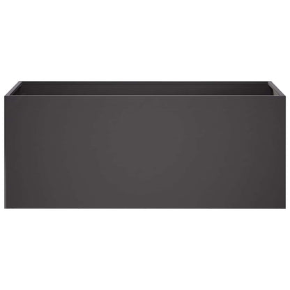 Vaso da giardino Nero 80 x 40 x 40 cm Acciaio laminato a freddo | homemem39