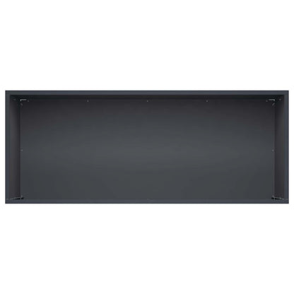 Vaso da giardino Antracite 80 x 40 x 40 cm - homemem39