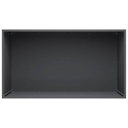 Vaso da giardino Antracite 80 x 50 x 50 cm | homemem39