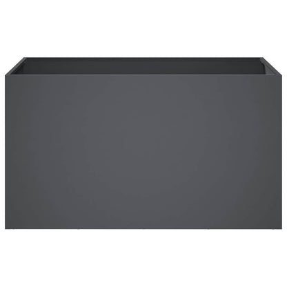 Vaso da giardino Antracite 100 x 50 x 50 cm | homemem39