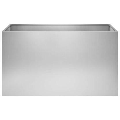 Vaso da giardino Argento 100 x 50 x 50 cm Acciaio zincato | homemem39