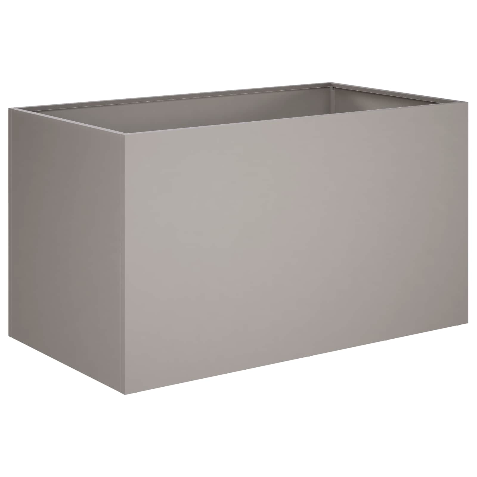 Vaso da giardino 2 pz Ruggine 100 x 50 x 50 cm Acciaio Corten | homemem39