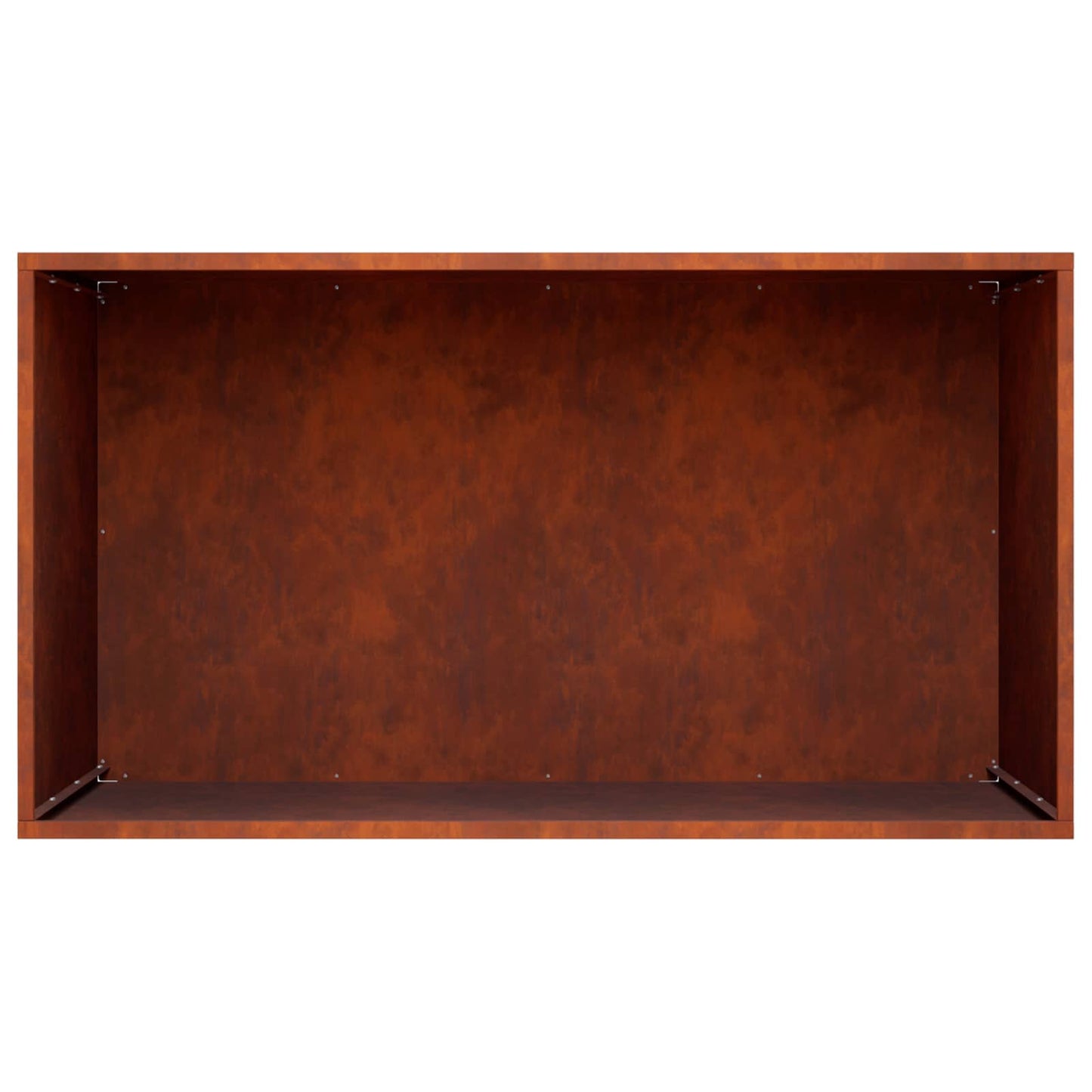Vaso da giardino 2 pz Ruggine 100 x 50 x 50 cm Acciaio Corten | homemem39