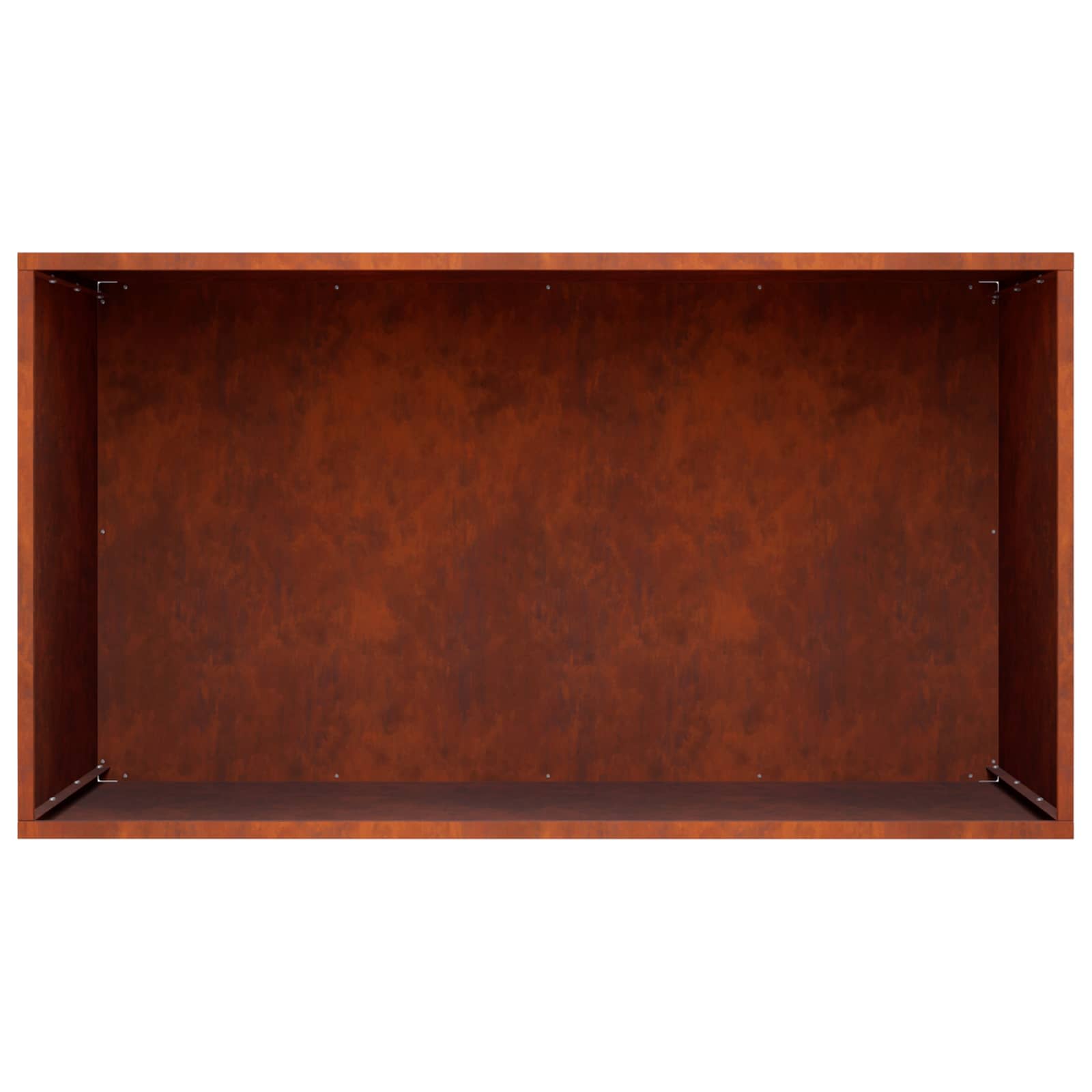 Vaso da giardino 2 pz Ruggine 100 x 50 x 50 cm Acciaio Corten | homemem39
