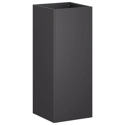 Vaso da giardino 2 pz Nero 20 x 20 x 40 cm