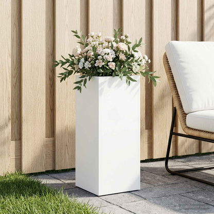Vaso da giardino Bianco 20 x 20 x 40 cm | homemem39