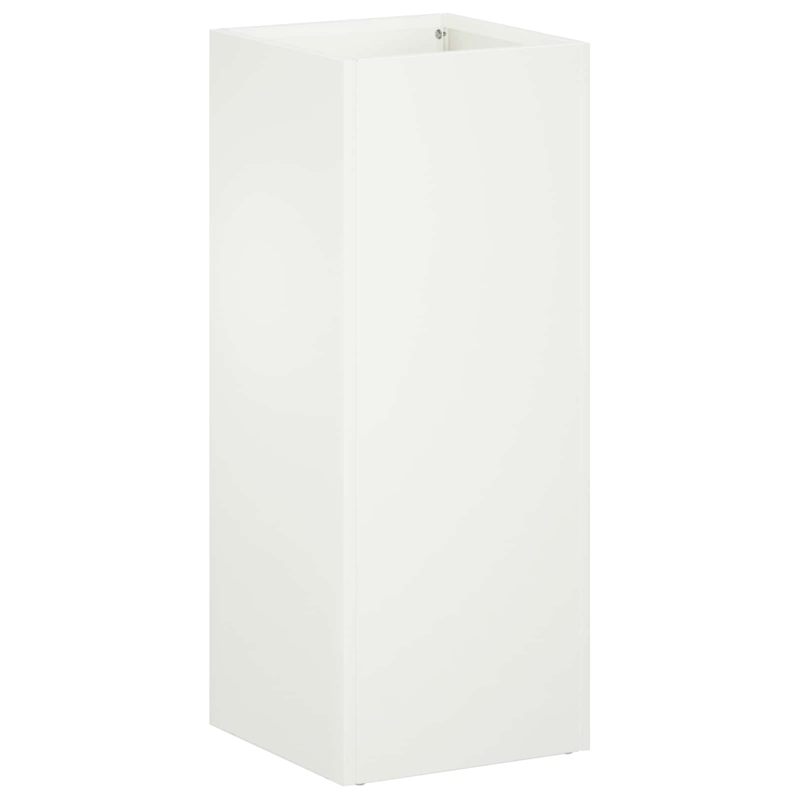 Vaso da giardino Bianco 20 x 20 x 40 cm | homemem39
