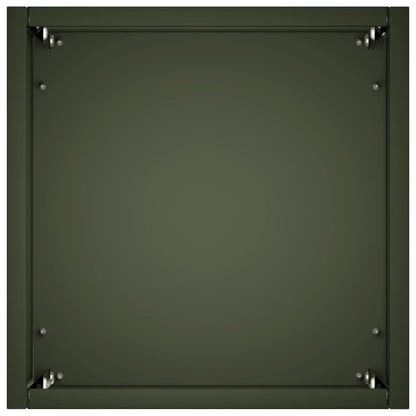 Vaso da giardino 2 pz Verde Oliva 20 x 20 x 50 cm | homemem39