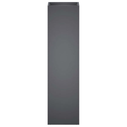 Vaso da giardino Antracite 20 x 20 x 75 cm | homemem39