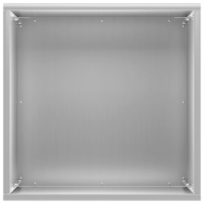 Vaso da giardino Argento 30 x 30 x 40 cm Acciaio zincato | homemem39