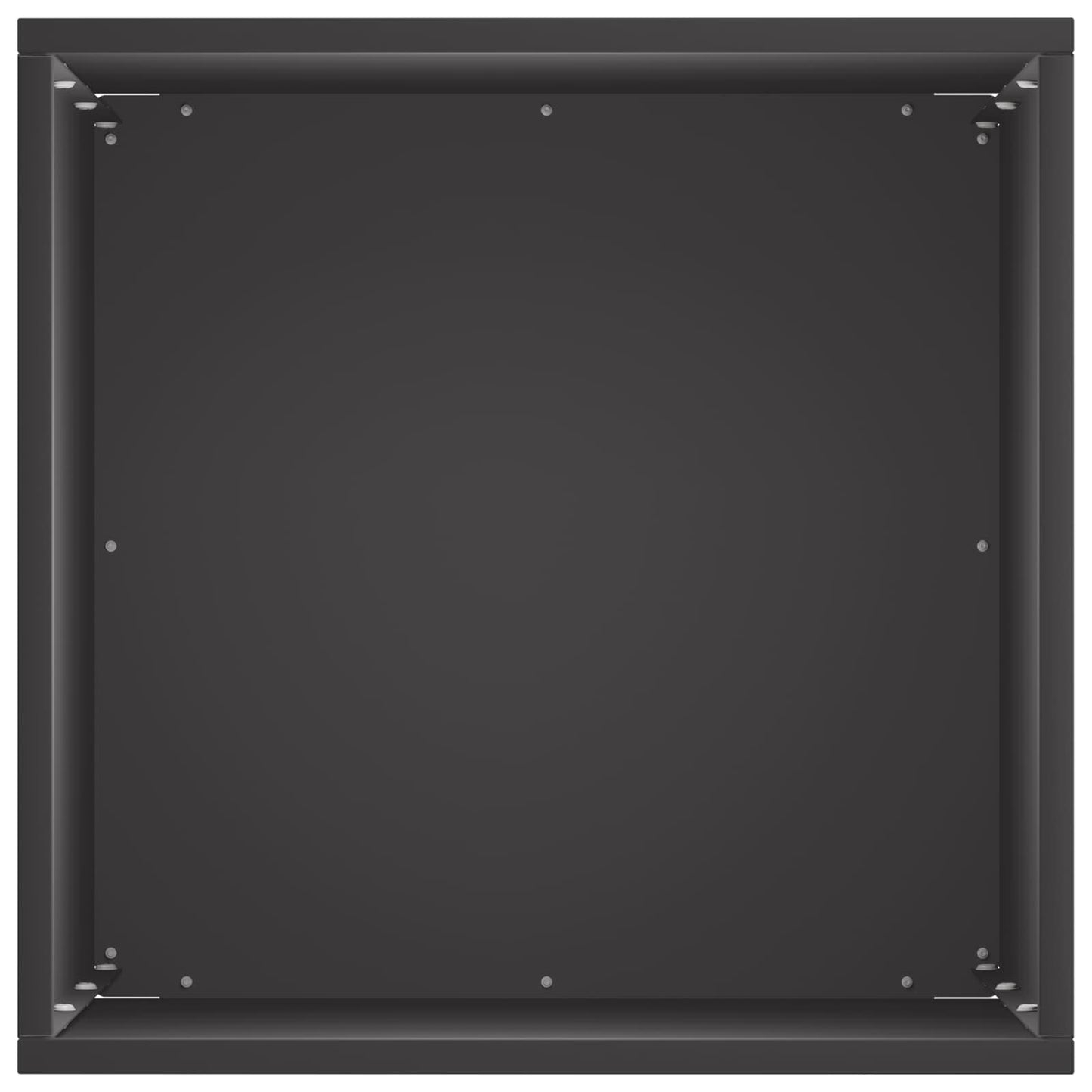 Vaso da giardino Nero 30 x 30 x 50 cm Acciaio laminato a freddo | homemem39