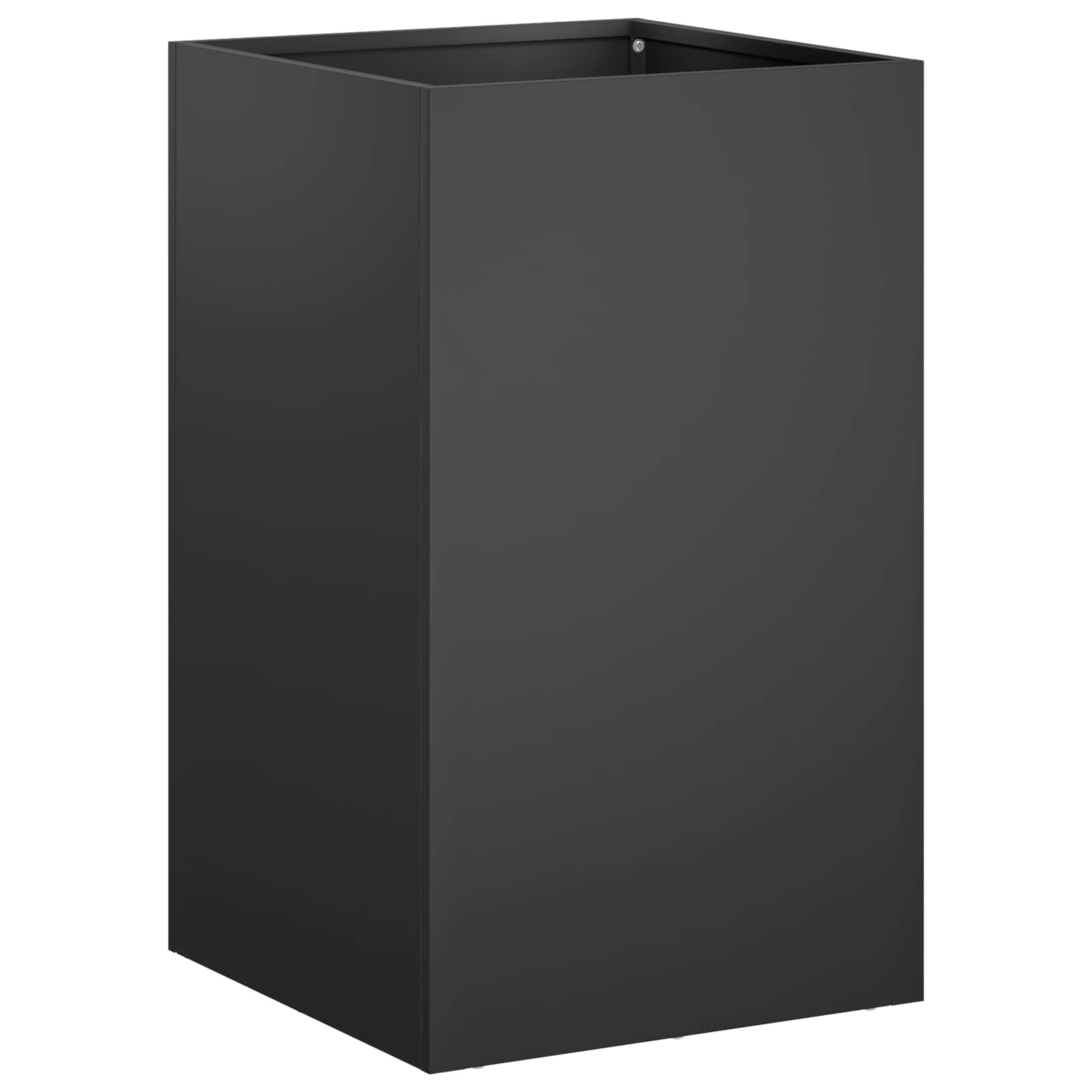 Vaso da giardino 2 pz Nero 30 x 30 x 50 cm | homemem39