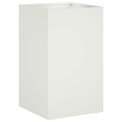 Vaso da giardino Bianco 30 x 30 x 50 cm