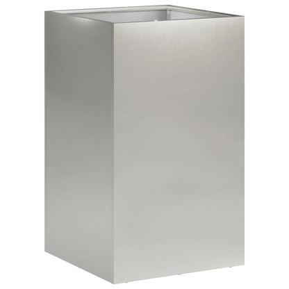 Vaso da giardino Argento 30 x 30 x 50 cm Acciaio Inox