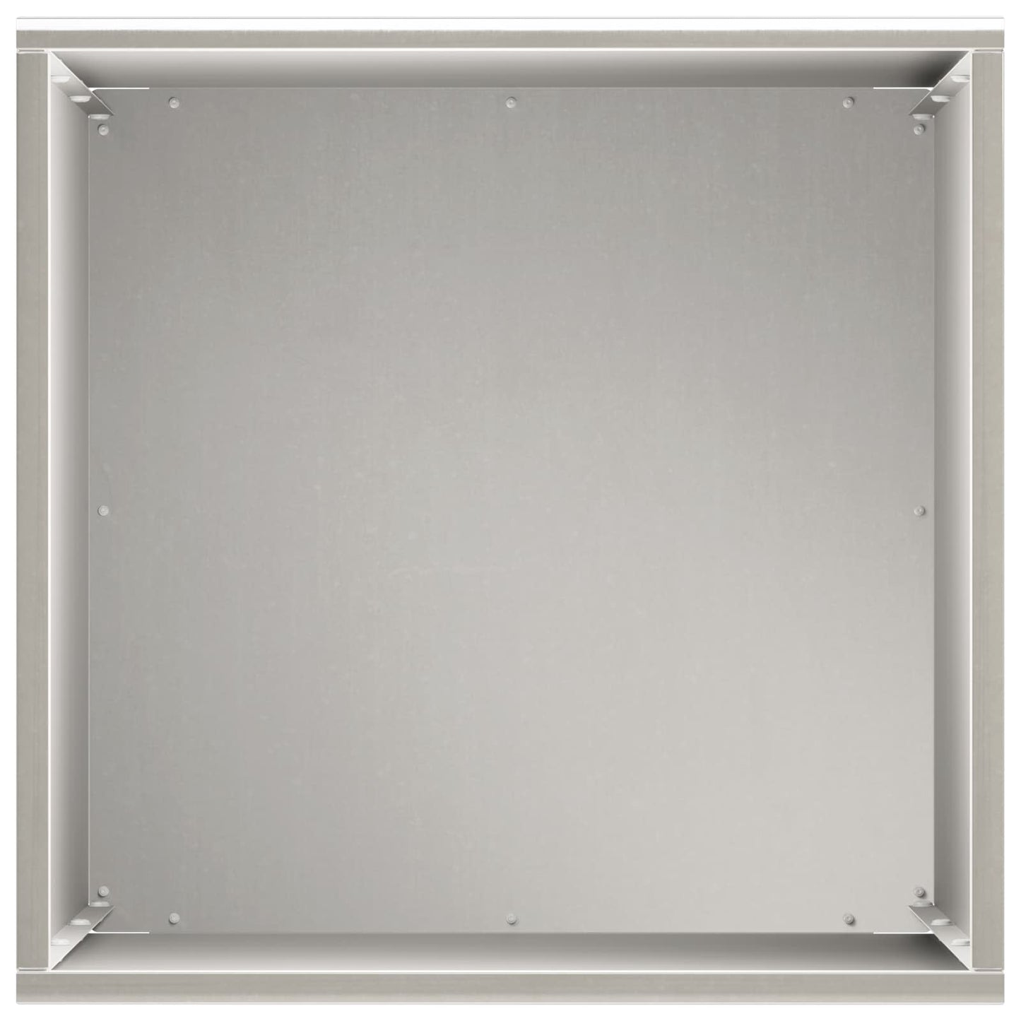 Vaso da giardino Argento 30 x 30 x 50 cm Acciaio Inox