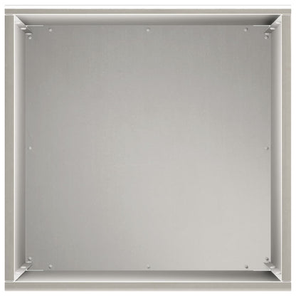 Vaso da giardino Argento 30 x 30 x 50 cm Acciaio Inox