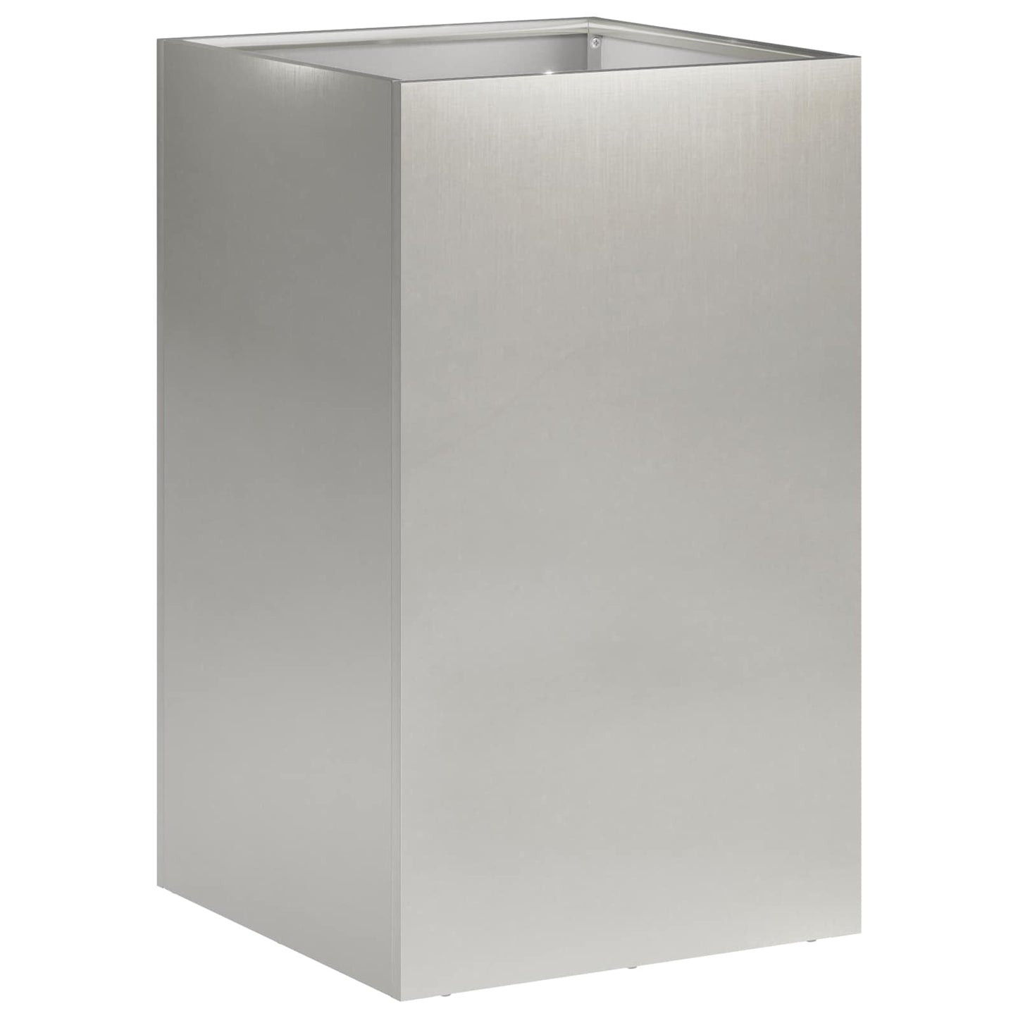 Vaso da giardino 2 pz Argento 30 x 30 x 50 cm Acciaio Inox | homemem39