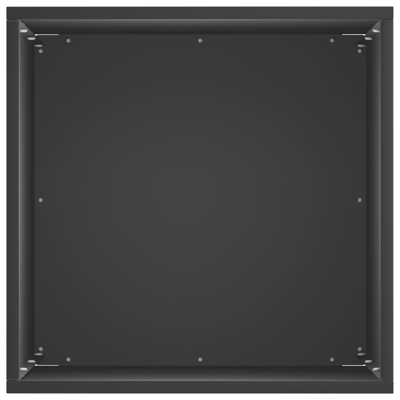 Vaso da giardino 2 pz Nero 40 x 40 x 50 cm | homemem39