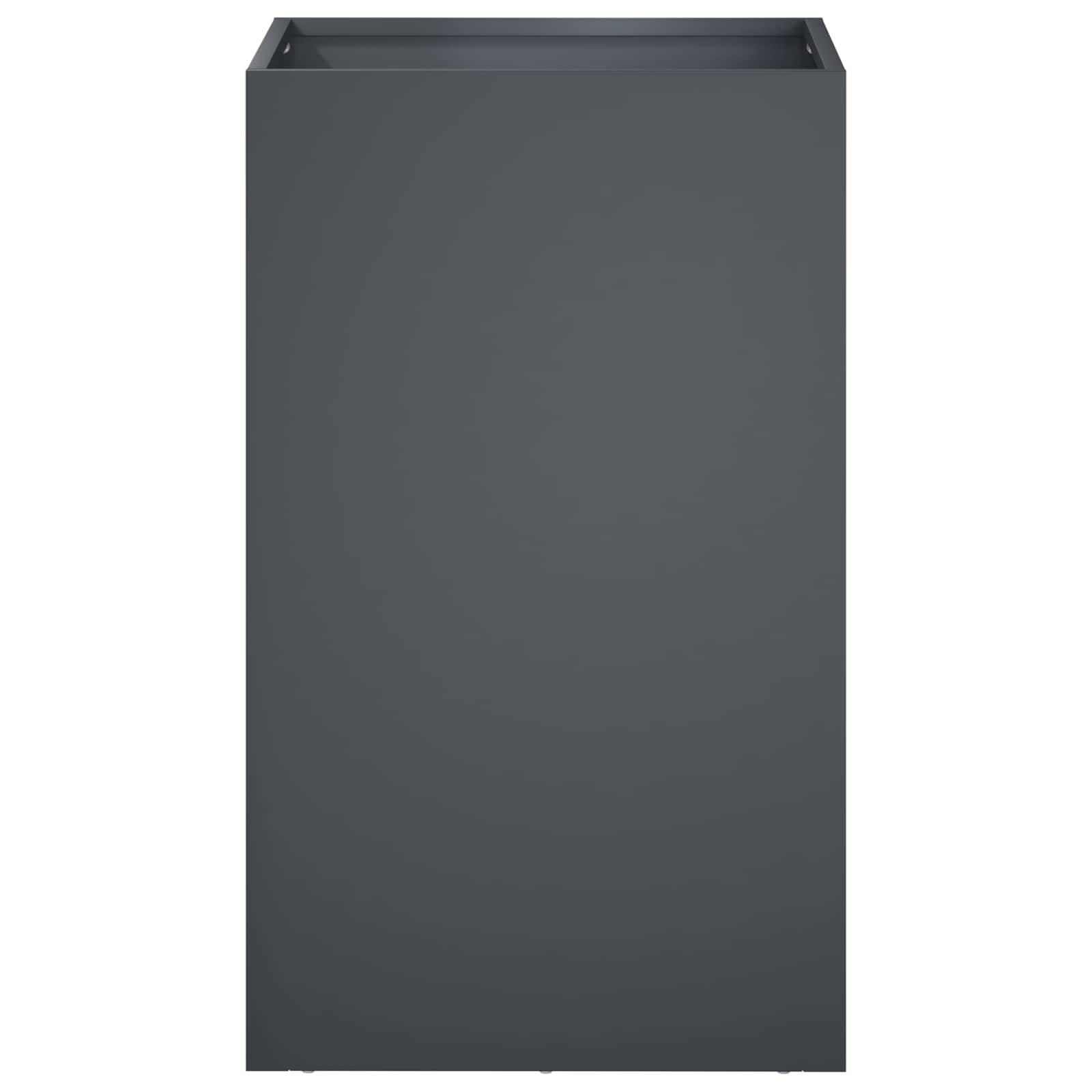 Vaso da giardino Antracite 40 x 40 x 50 cm | homemem39