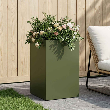 Vaso da giardino Verde Oliva 40 x 40 x 50 cm